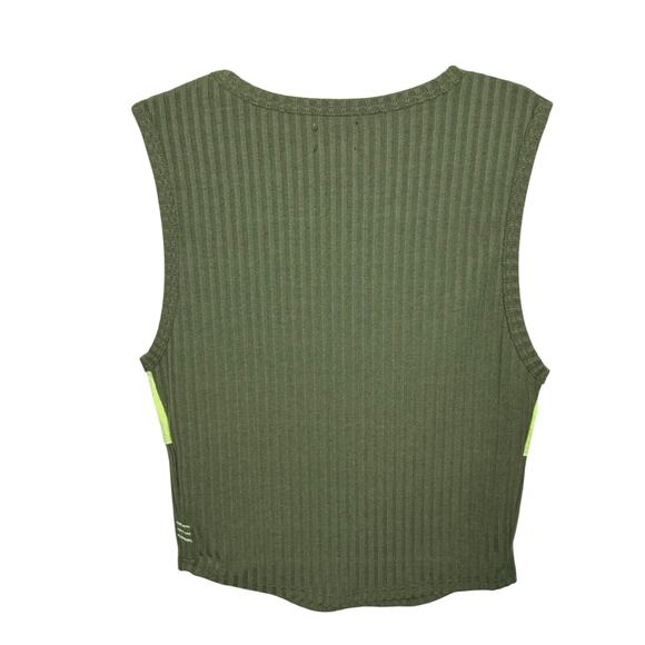 Urban Outfitters BDG Olive Green Vest Top Women's Size Medium - Picture 2 of 6